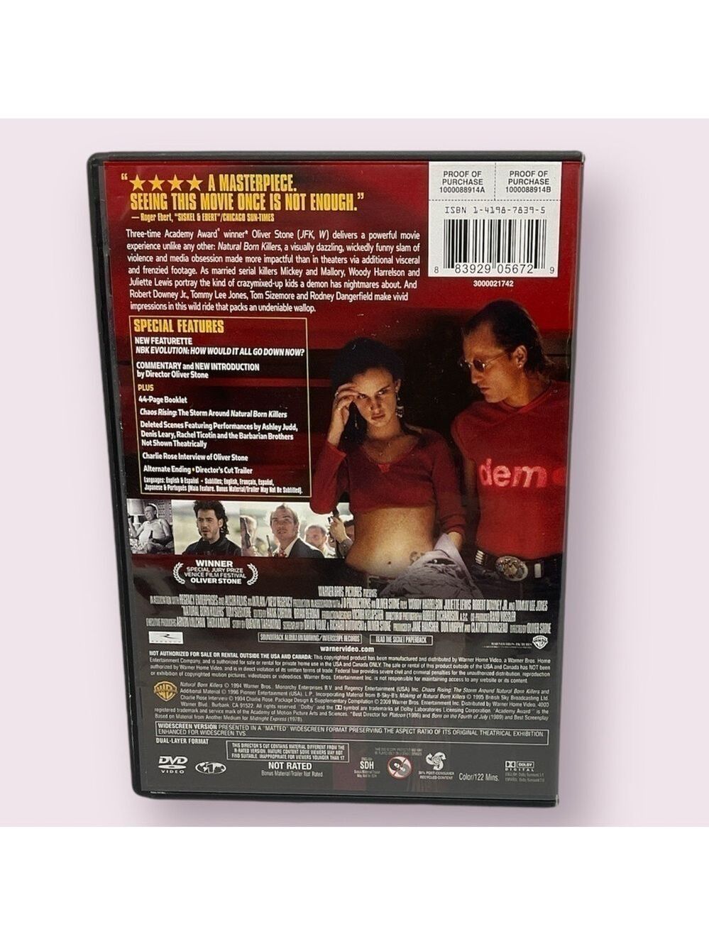 Natural Born Killers The Directors Cut Original Uncut Version DVD Set - Picture 2 of 3